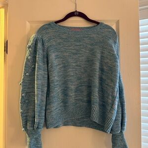 Lilly Pulitzer Blue Crew & Scoop Necks Sweater